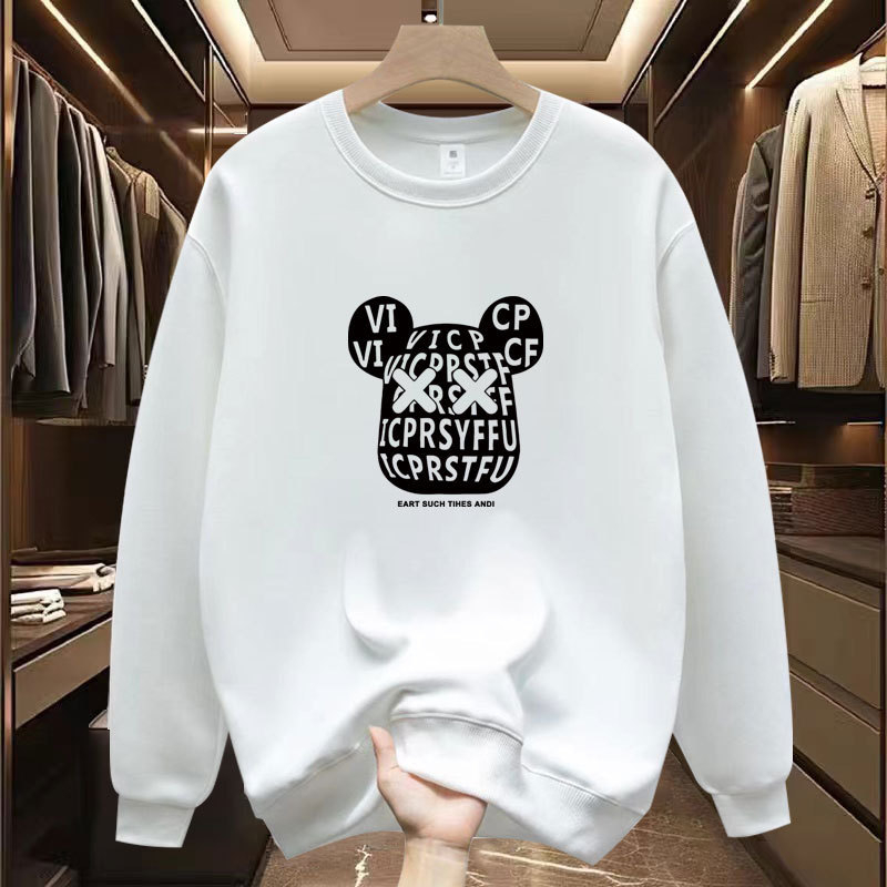 Free Shipping Designer Sweatshirts Light luxury fashionable and high-end hoodie cool casual trendy round neck versatile autumn winter plus velvet top