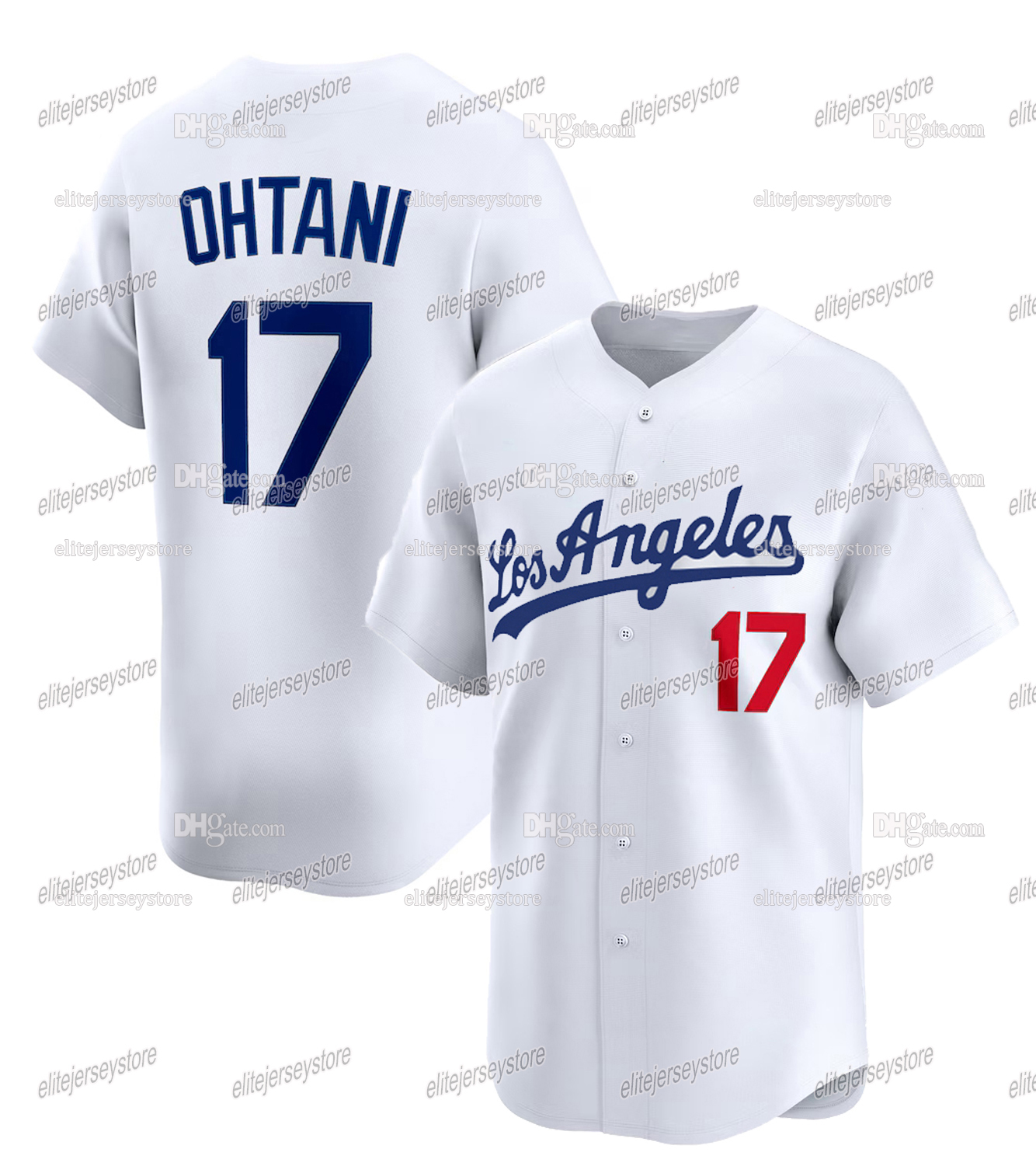 In Stock 17 Ohtani 42 Robinson 50 Betts Baseball Jersey Men's Retro Classic Sportswear Stitched Letter Number Design