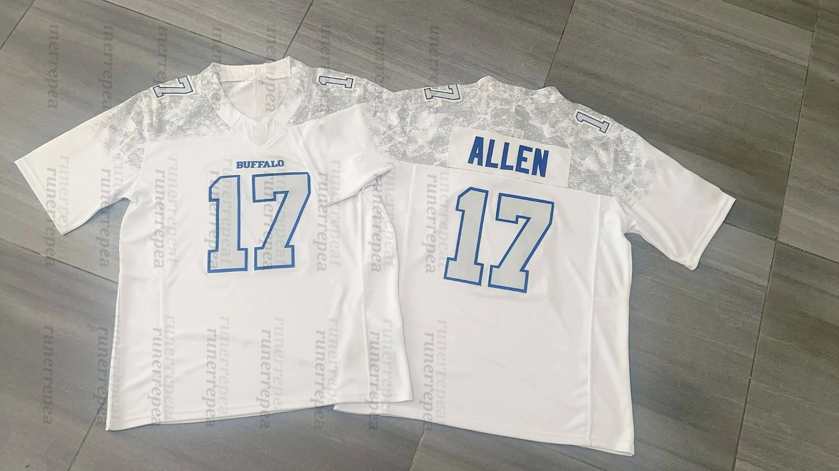 17 Josh Allen 2025 Rivalries White Football Jerseys Dion Dawkins James Cook Khalil Shakir Keon Coleman Bosa Kelly Knox Dalton Kincaid Shnowman Custom 
