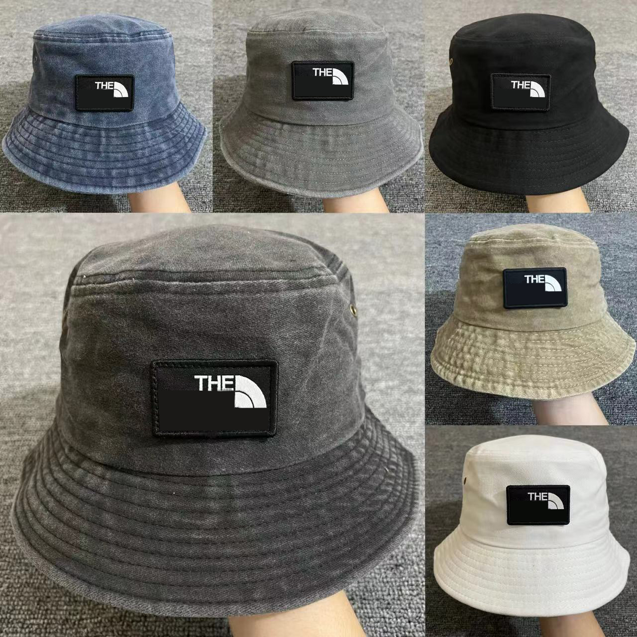 Washed Denim Hat Luxury designer bucket hat classic vintage fisherman hat for men and women sun hat Nylon quick drying outdoor Unisex Embroidery Bucket Hat