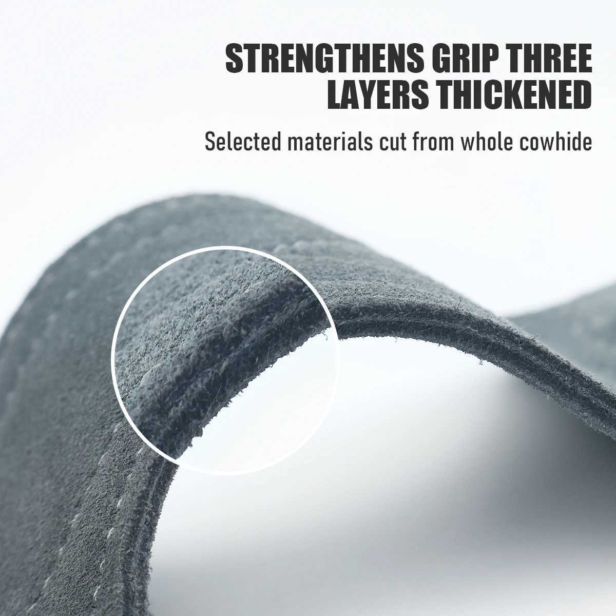Cowhide Palm Protection Wearresistant Nonslip Wrist Protection Equipment Fitness Weightlifting Booster Belt Deadlift Pullups J251211