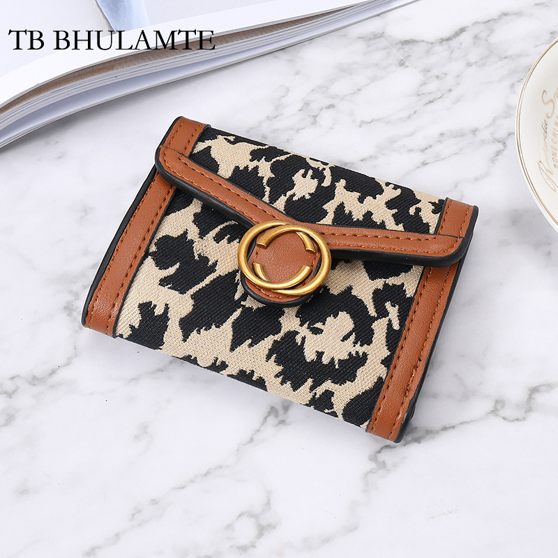 TB BHULAMTE Free Shipping New Women's Short Wallet Large Designer Capacity Fashion Luxury Retro Coin Purse Multi-card Slot Wallet Internet Celebr