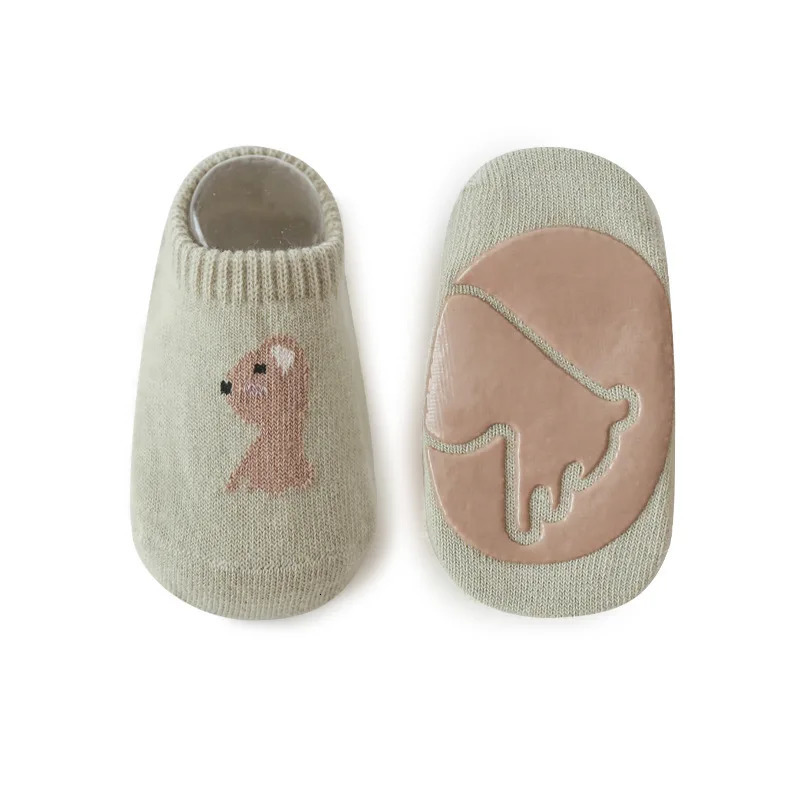 5Pairslot 05Years Antislip Non Skid Ankle Socks With Grips For Baby Toddler Kids Boys Girls All Seasons Cotton Socks 250917