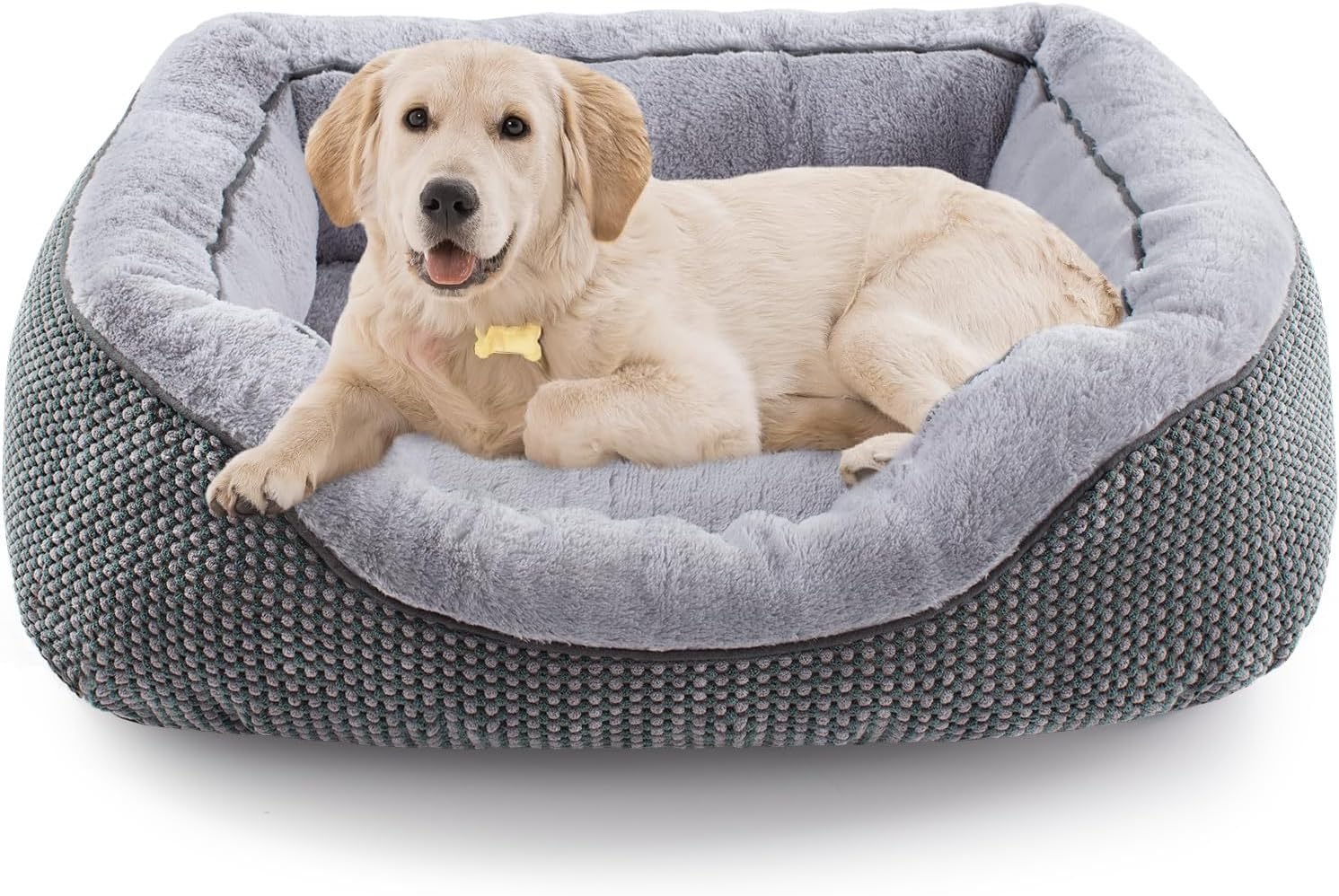 INVENHO Medium Dog Beds for Medium Dogs Washable, Rectangle Dog Bed Medium Size Dog, Orthopedic Dog Bed, Warming Soft