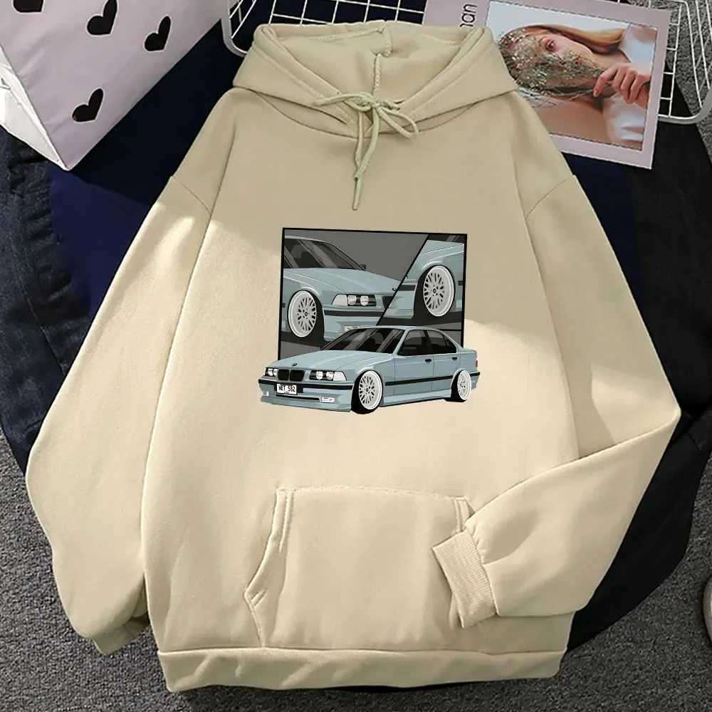 Car Printed Graphic Hoodies Street Women Casual Sweatshirts Autumn Winter Fleece Clothing Soft Comfortable Hooded PulloversZ250918