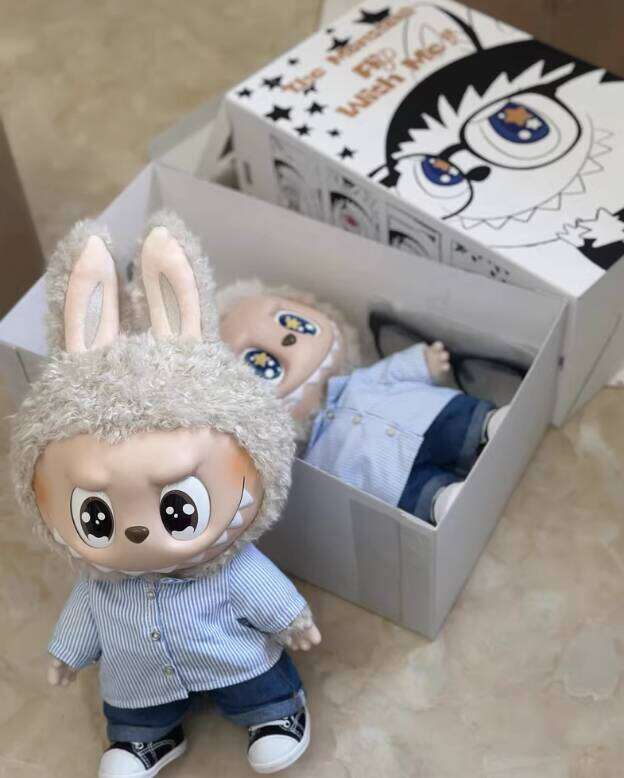 Labubu Summer Replica 38Cm Big Day Sale Zimomo Angel Creative Diy Lovely Dolls Lovely dolls Figure Vinyl Doll Pendant Model Collection Ornament Toy Gi