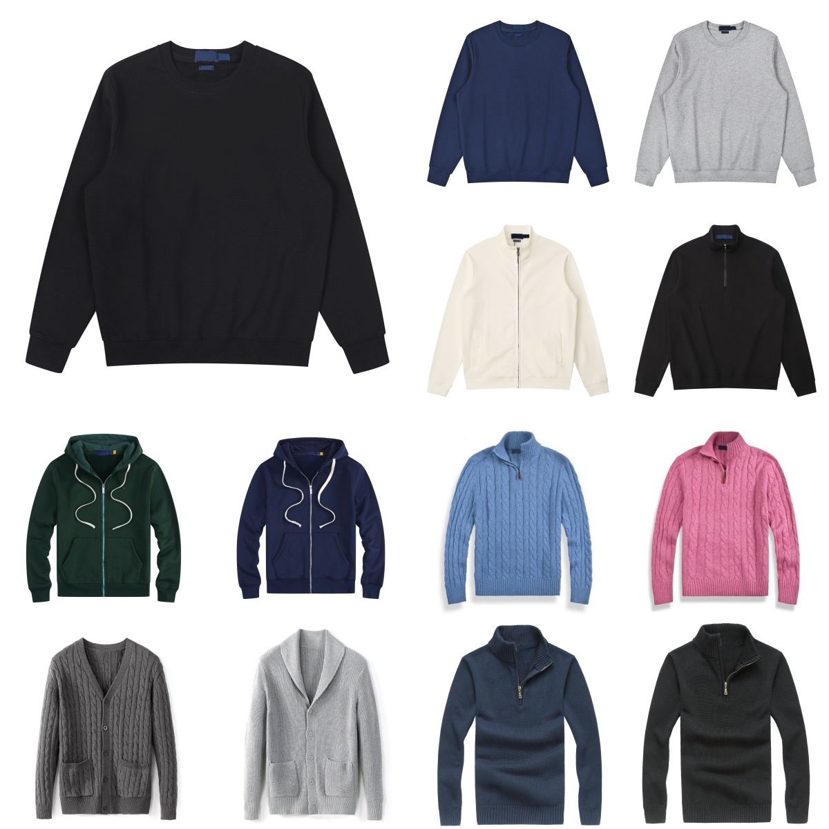 Mens Hoodie Sweatshirt Polos High Quality hoodie Zip Up Designer Hoodie Sweater Cardigan Mens Womens Cotton Sweatshirts Pants Autumn Winter Casual Hoody Jacket