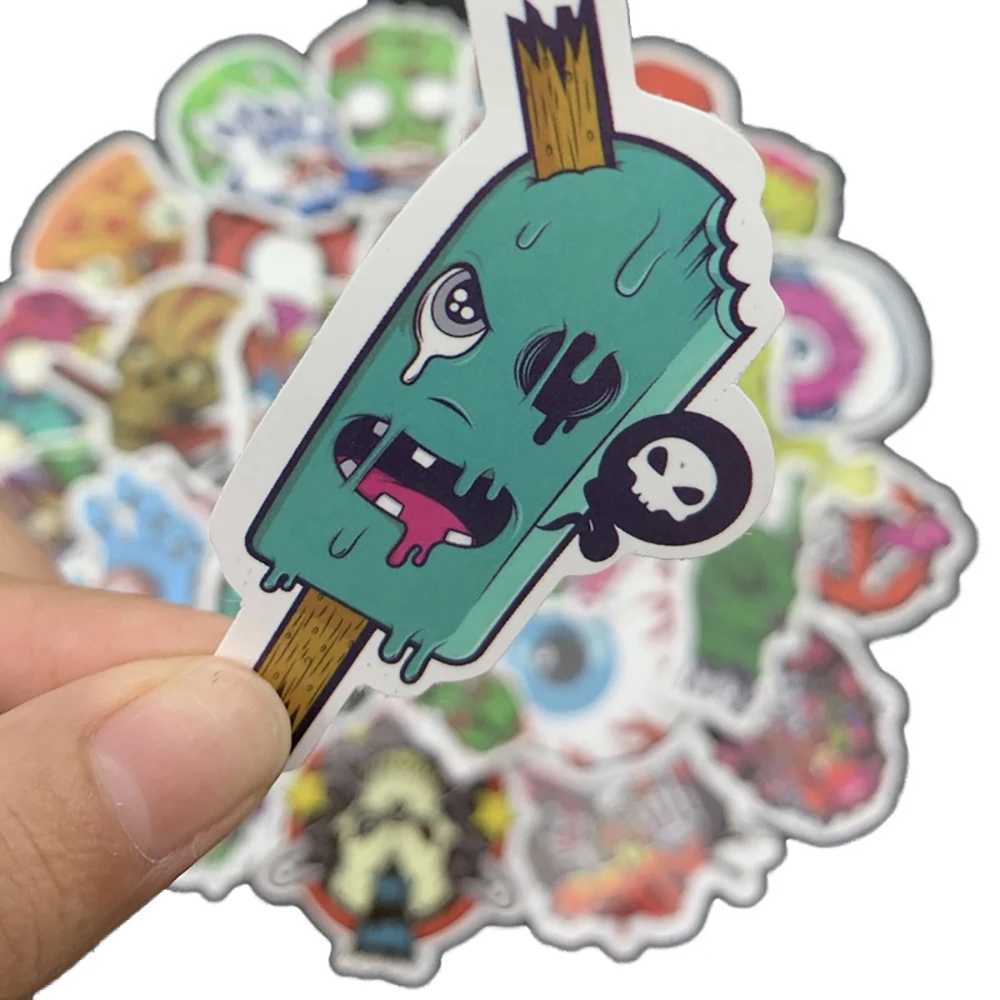 103050PCS Horror Series Skull Zombie Cool Stickers Laptop Guitar Luggage Waterproof Graffiti Sticker Decal Kid Classic Toys C250918