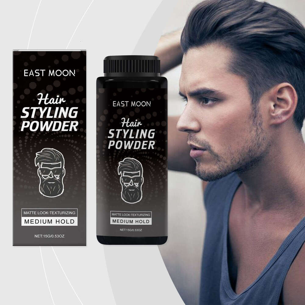 EAST MOON Men's Airy No-Wash Oil Control Matte Natural Styling Volumizing Powder