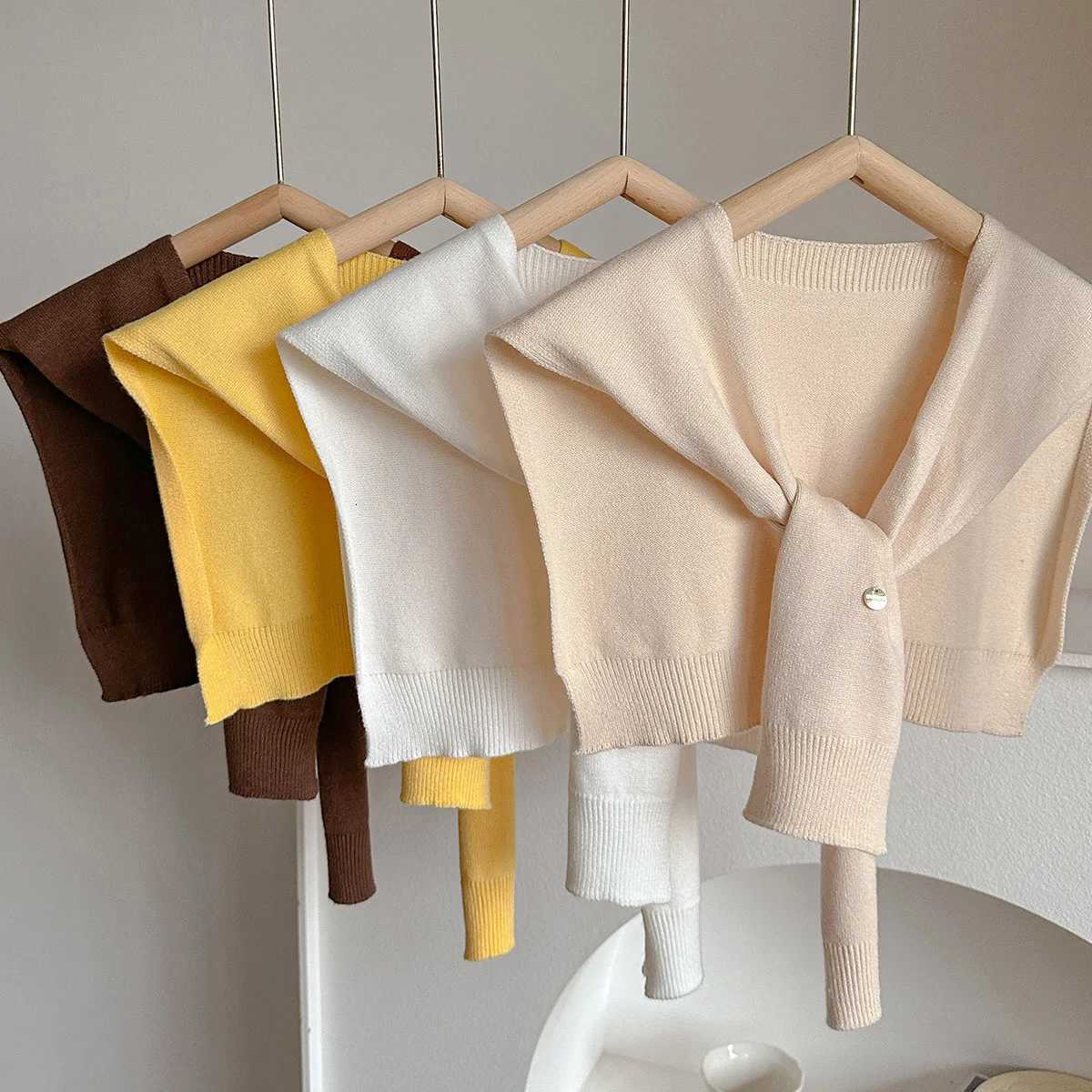 Wen Latest Design Korean Style Knitted Shl Summer Solid Sunscreen Scarves La Wrs Bandana Spring Girl Soft Scarf Y250918