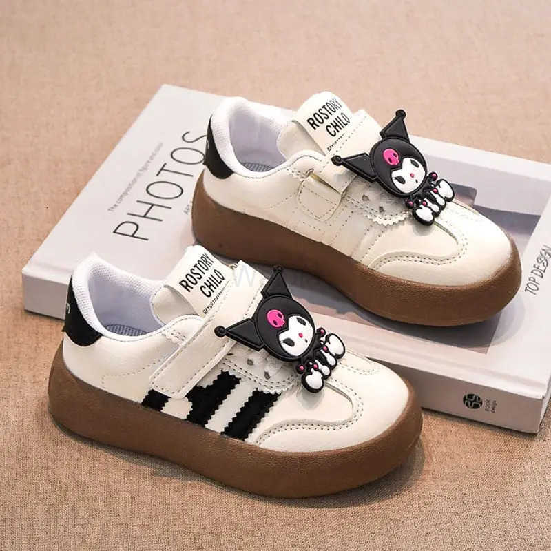 Sanrio Girls Fashion German Training Shoes Kulomi Childrens New Style Sports Shoes Kindergarten Cute White Shoes Four Seasons L250910