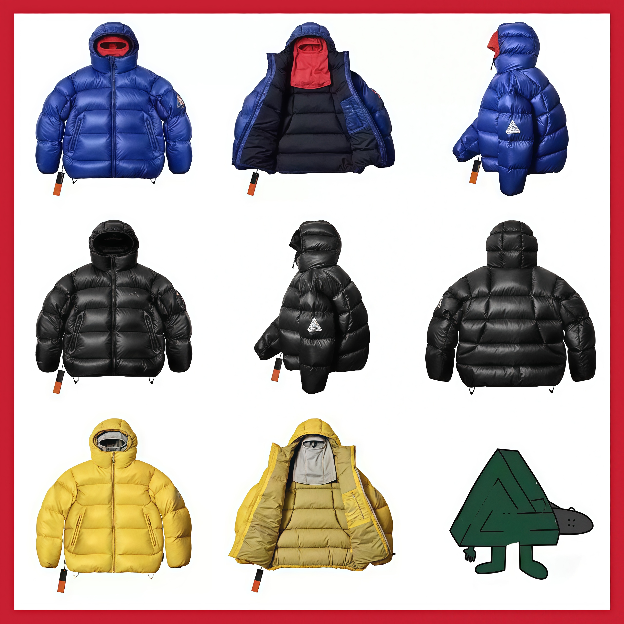 puffer Jackets tops zipper Hooded Coat Men's Jackets Designer vest shirts Winter lambskin jacket assault suit black green waterproof sports jacket US size S-2XL