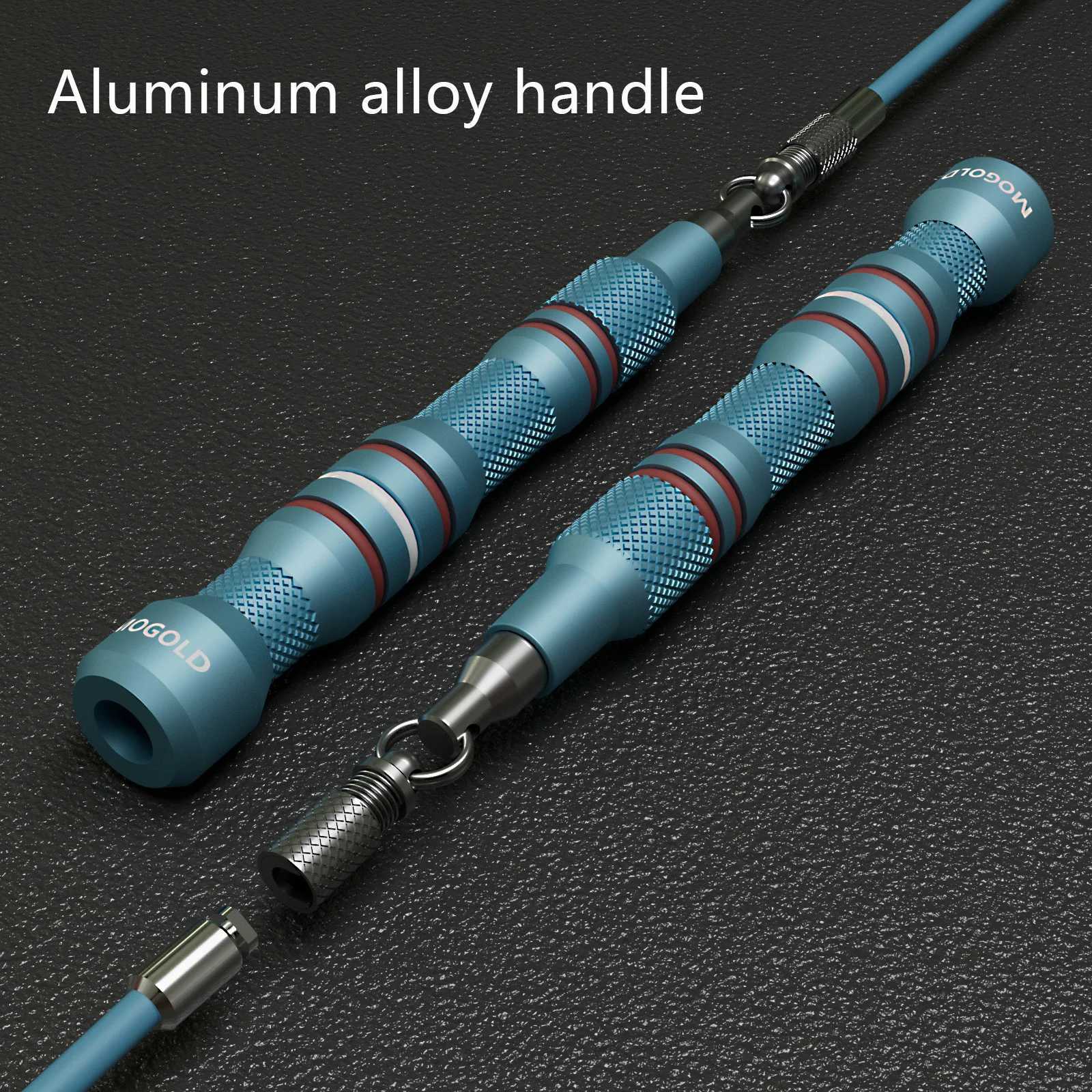 MOGOLD Professional Fitness Jump Rope with 3Color Replaceable Cables Burn Fat Enhance Training PerformanceW250918