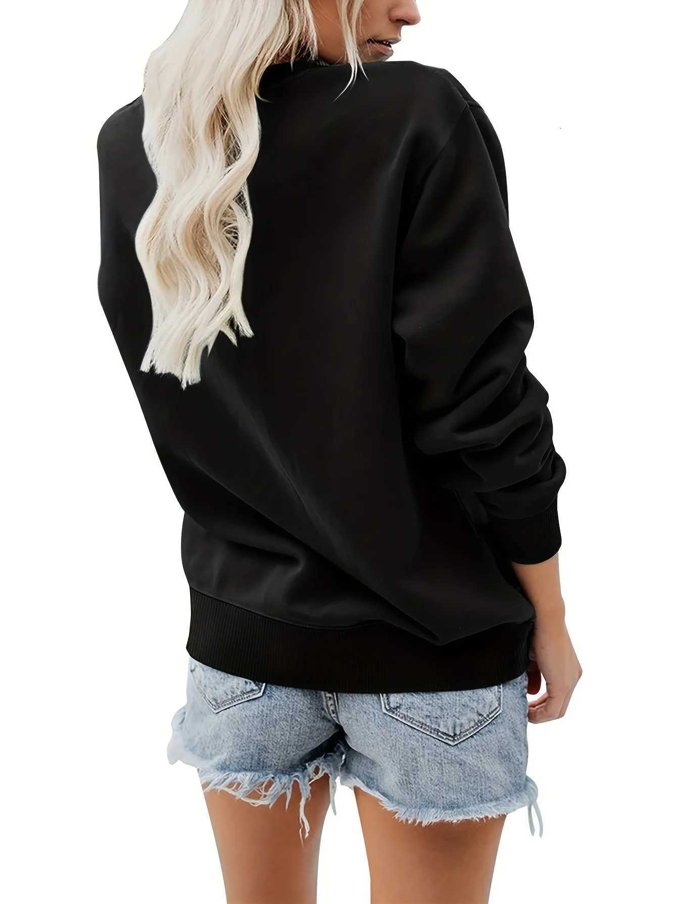 Womens Casual Print Pullover Sweatshirt Geometric Design Long Sleeve Round Neck Machine Washable Regular Fit for AutumZ250918