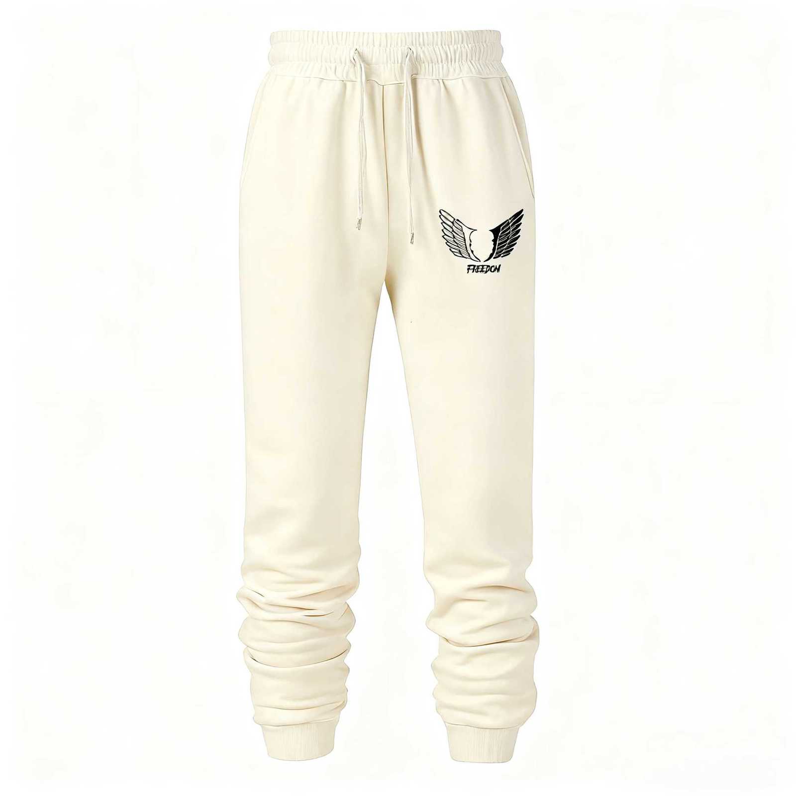 Autumn Wing Print Sweatpants for Men Christian Athletic Workout Running Joggers Trackpants Casual Comfy Pants Cotton Trousers X2509181