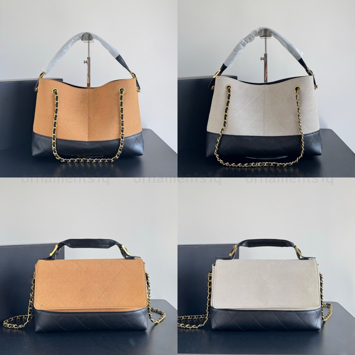 Elegant Designer Shoulder Bag Caviar / Frosted Leather Featuring Textured Chain Straps & Leathery Texture Versatile Large Tote Bag Spacious Handbag