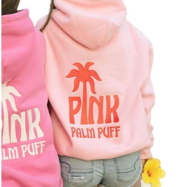 Professional Embroidery Cross-Border European Size Drop Shoulder Sleeve Ribbed Coconut Wave Pattern Hoodie Sweatshirt Jacket