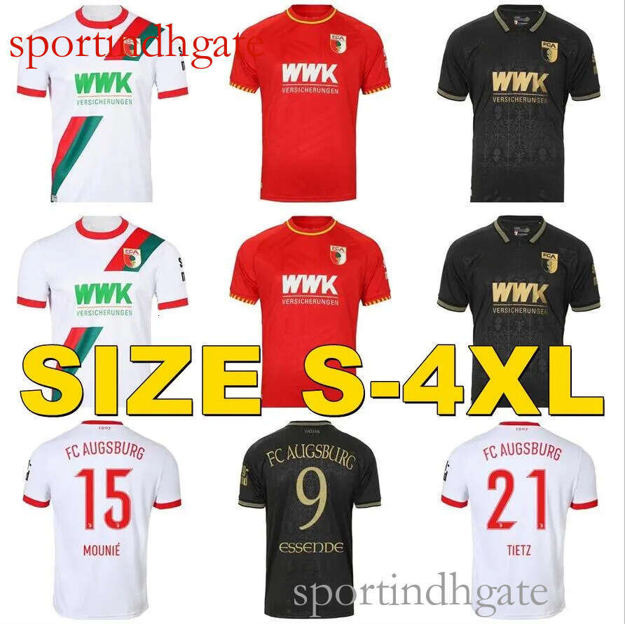 4XL 2025 2026 FC Augsburg soccer jerseys MAIER IAGO GUMNY MBUKU OXFORO PEDERSEN REXHBEC VEIGA VARGAS UDUOKHAI GOUWELEEUW 25 26 home away third mens football