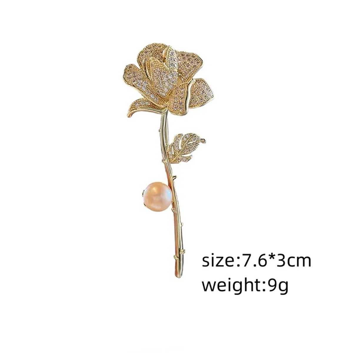 Fashion Rose Brooch Alloy Crystal Womens And Girls Jewelry Holiday Party Gifts Decorative Clothes Exquisite Accessories y2k D250918