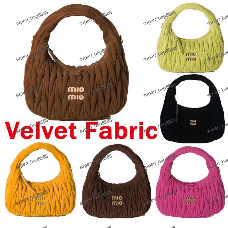 Designer Bag Matelasse Shoulder Bag Velvet Armpit Bag Retro Crossbody Bag Handbag New Mini Banquet Bag Suede Pleated Handmade Stitching Exquisite Purse Lady 888
