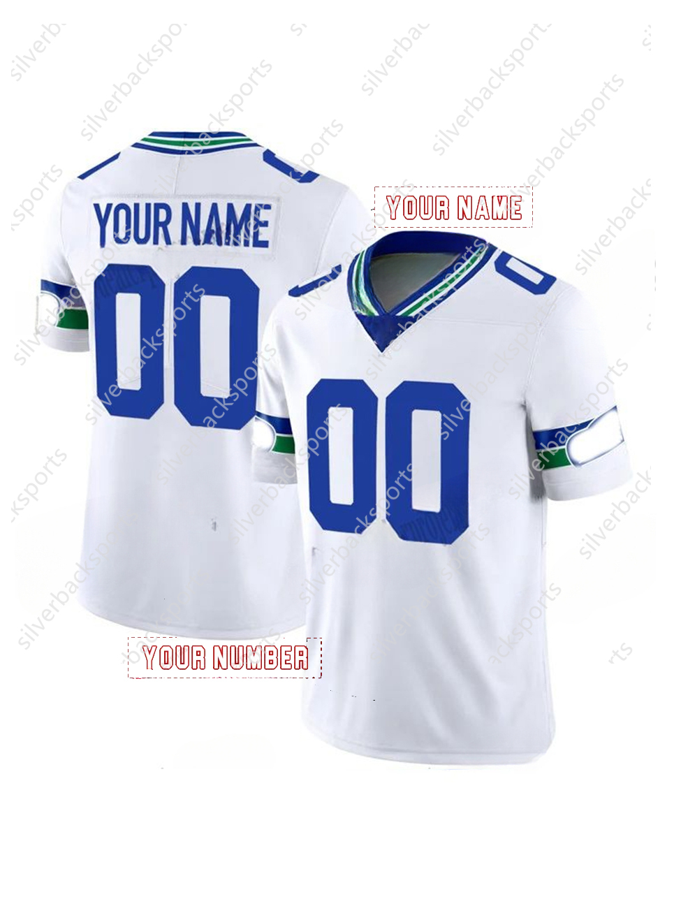 Football 2025 Unveil Rivalries Jerseys Cooper Kupp Darnold Smith-Njigba Walker III Love Any Name Number Embroidered Letter Number pre order
