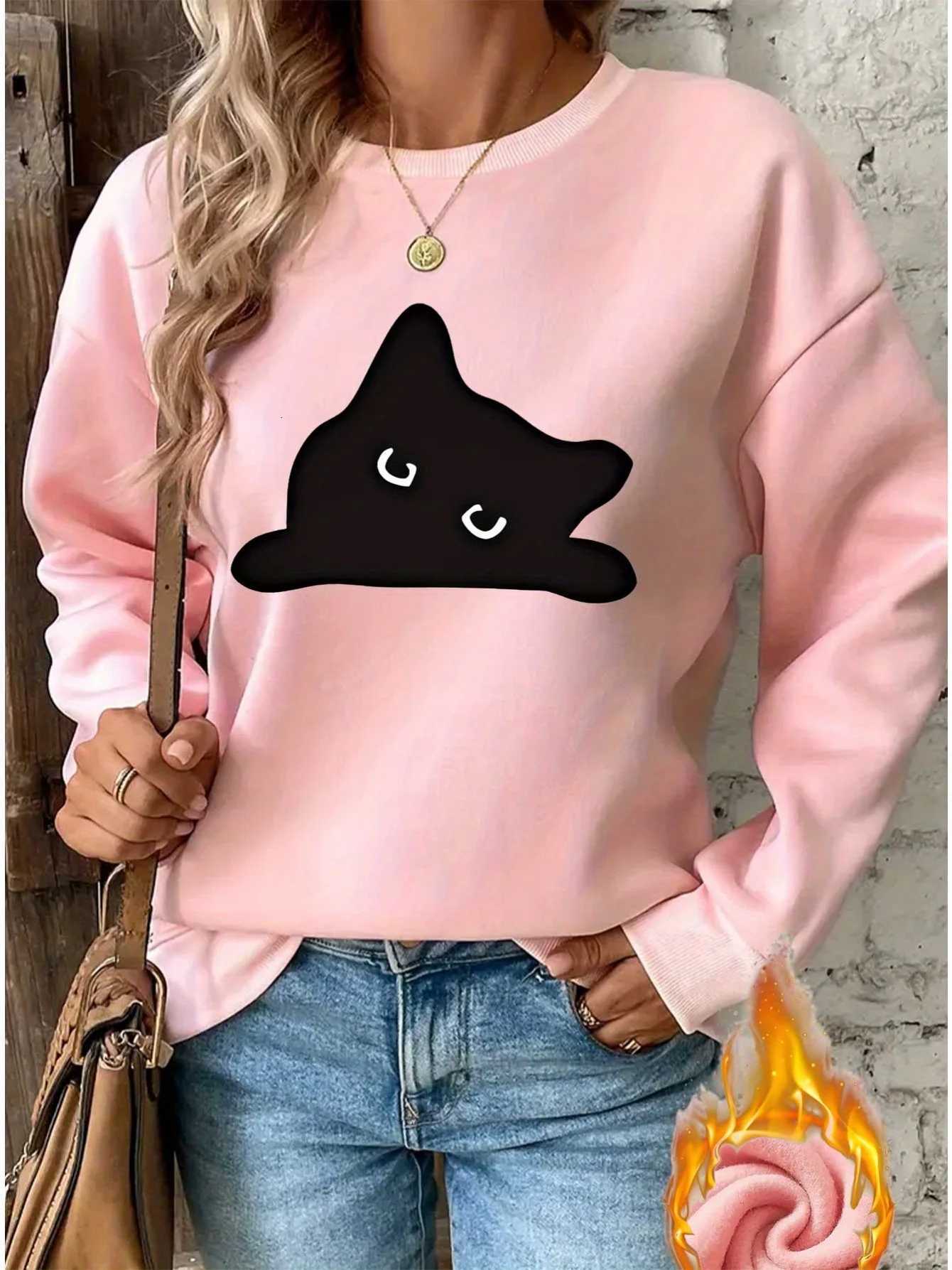 women Hoodies Hip Hop Street Casual Printed Hoodie Oversize Loose New Sweatshirts Autumn Warm Fleece Clothing AllSeason MachineZ250918
