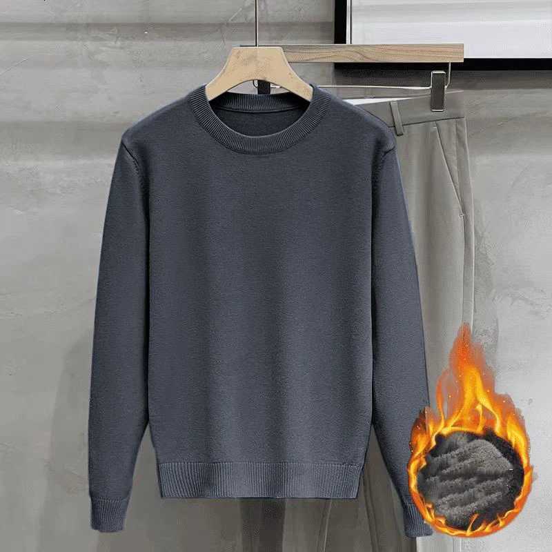 Mens Long Sleeve Knit Pullover Sweater Autumn Winter Thermal Warm Classic Sweater Lightweight Camel Blue Comfortable SweaterZ250918