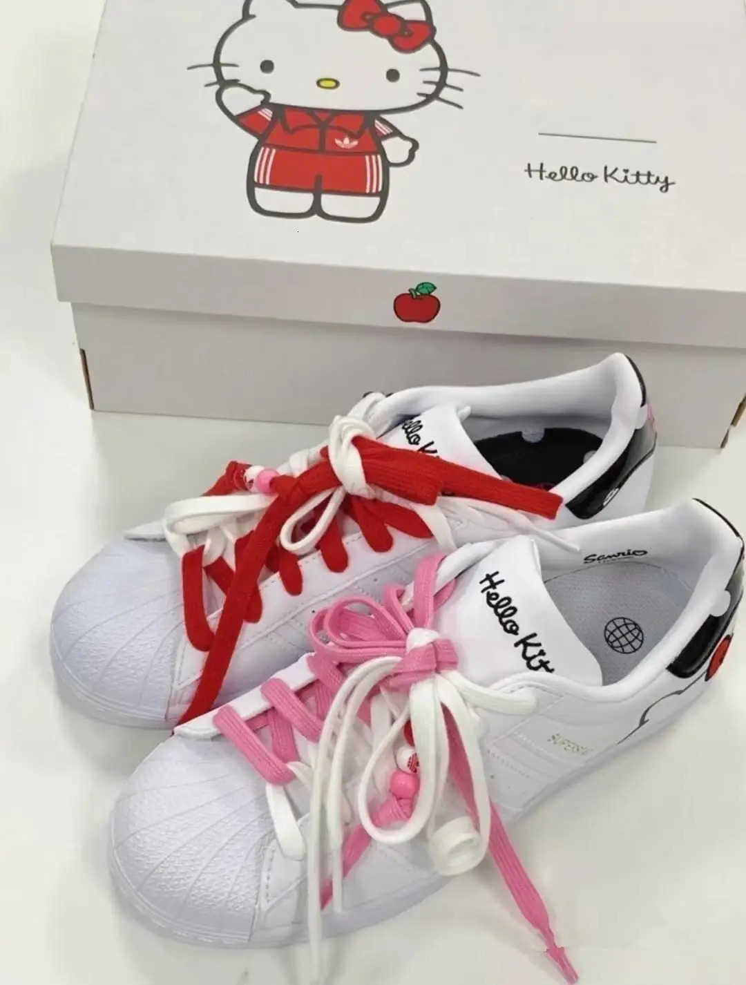 Sanrio s Kawaii Anime Hello Kitty Cute Cartoon New Couple Casual Board Shoes Lace White Shoes Sports Shoes Birthday Gifts L250910