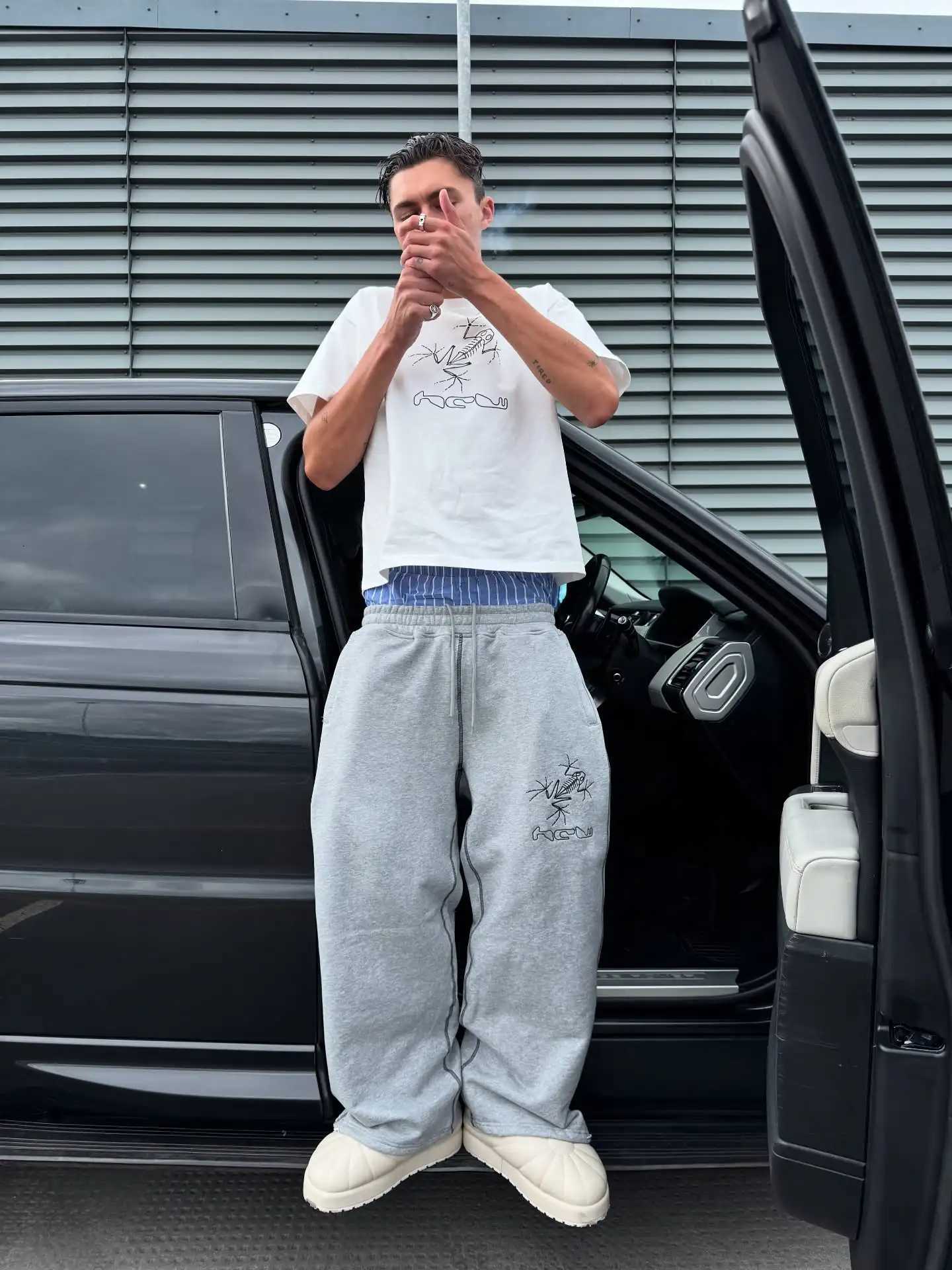Strtwear Fashion Letter Embroidery Baggy Sweatpants Men Clothing Y2K Harajuku HipHop Gothic Casual Joggers Pants X250918 - view 4