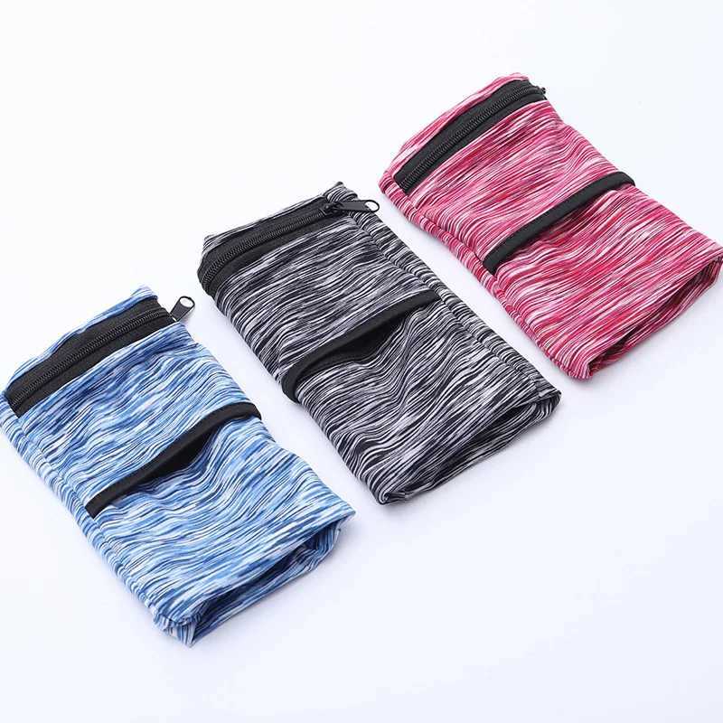 Zipper Running Bags Lightweight Wrist Wallet Pouch for Phone Key Card Sweatband Gym Fitness Sports Cycling Wristband Arm Bag J2512111