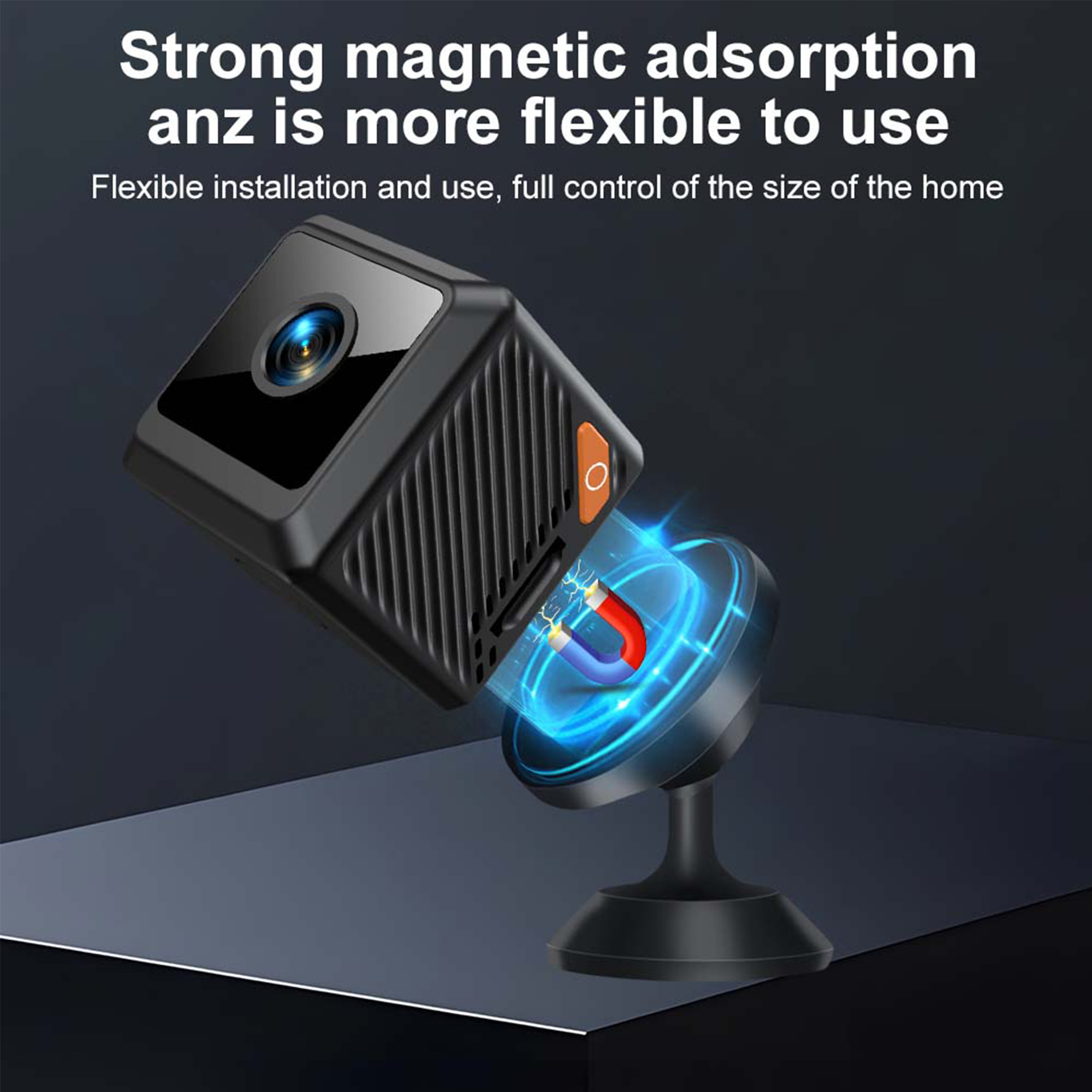 New Wireless Baby Monitor WiFi Security Camera for Home Apartment 1920x1080P Camera Black