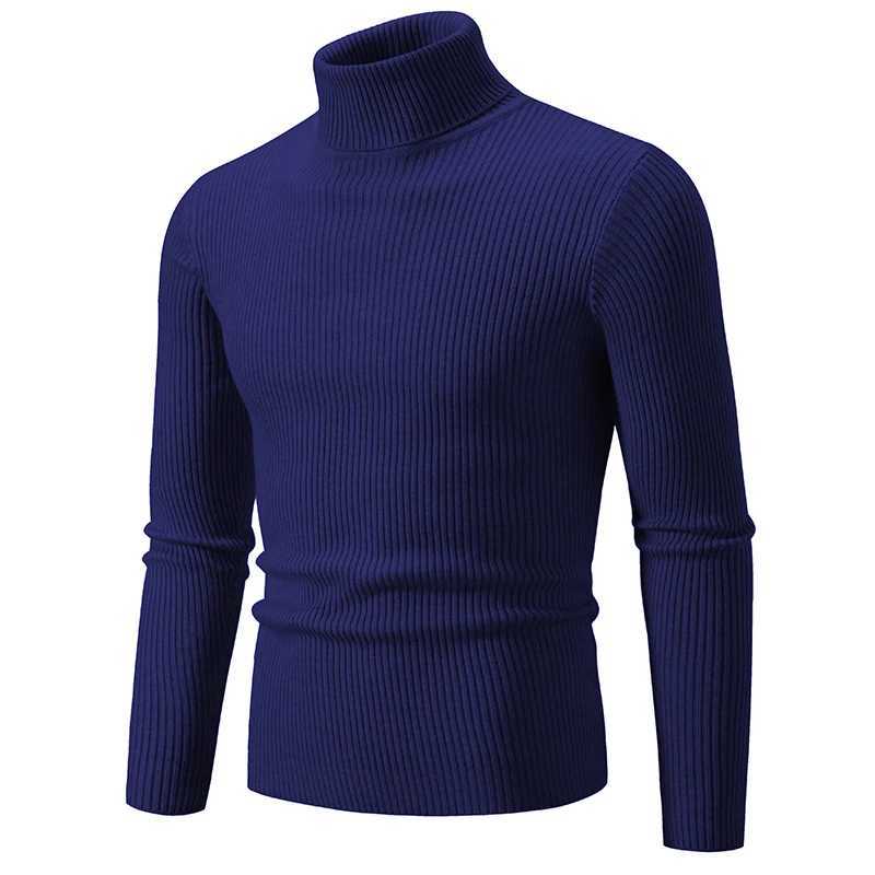 Autumn Mens Casual Sweater Basic Solid Elastic Turtleneck Slim Fit Jumpers Spring Knitted Comfortable Sweaters Pullovers WomenZ250918