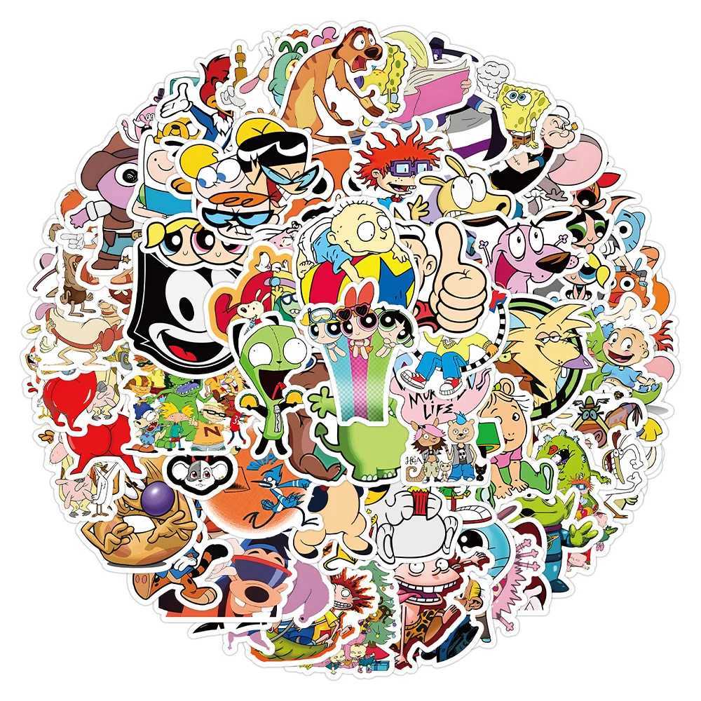 50100Pcs 90s Classics Anime Collection Cartoon Stickers Decoration Decals for Notebook Skateboard Helmet Graffiti Sticker Toys C250918