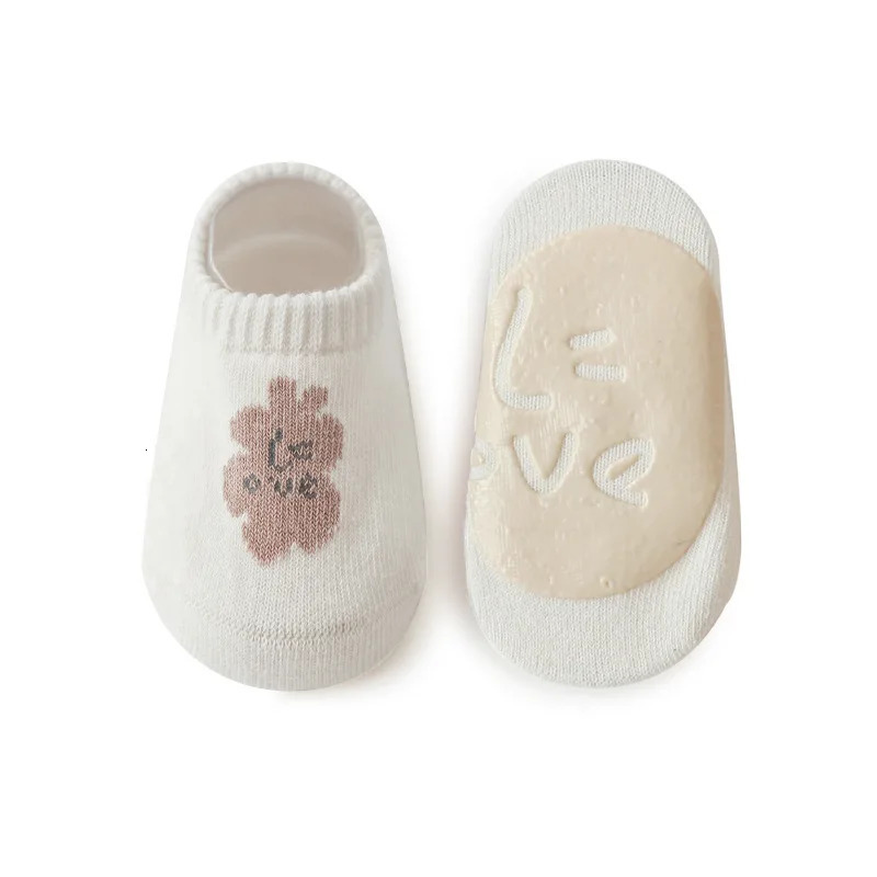 5Pairslot 05Years Antislip Non Skid Ankle Socks With Grips For Baby Toddler Kids Boys Girls All Seasons Cotton Socks 250917
