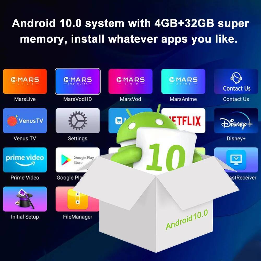 K3 Pro Android 10.0 4Gb+32Gb 6K HDR TV Set-Top Box Quad Core 64 Build In Wifi-6 2.4Ghz/5Ghz BT 5.0 H.265 10 Bit For The US