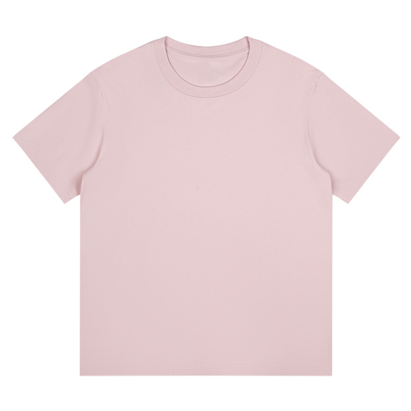 Men's Spring New White Short-Sleeve T-Shirt: Loose Cotton Solid-Colored Top, Perfect for Layering/Inner Wear, Customizable-11D