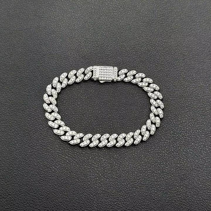 Hot Sale S925 Sterling Silver VVS Real Moissanite Diamond Miami Cuban Link Chain 19mm Iced Out HipHop Style Necklace