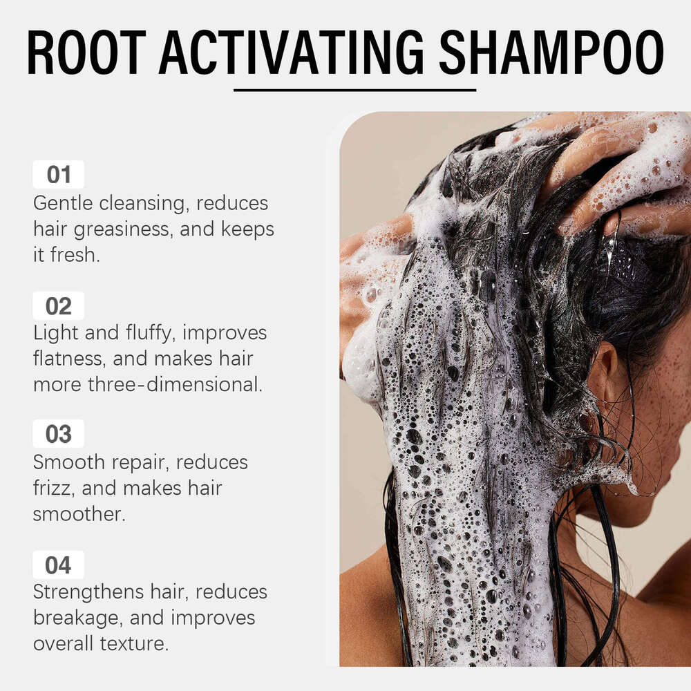 EELHOE Shampoo Soft Smooth Nourishing Scalp Oil Control Refreshing Volumizing Improves Dry Frizzy Strong Hair Care
