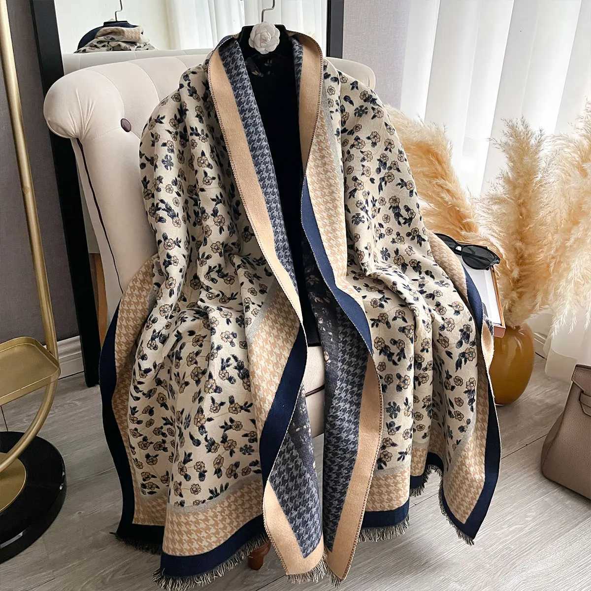New 2025 Wens ral Luxury Cashmere Shl Scarf Warm Autumn and Winter Shl Printed Design Femme Foard Bufanda Y250918
