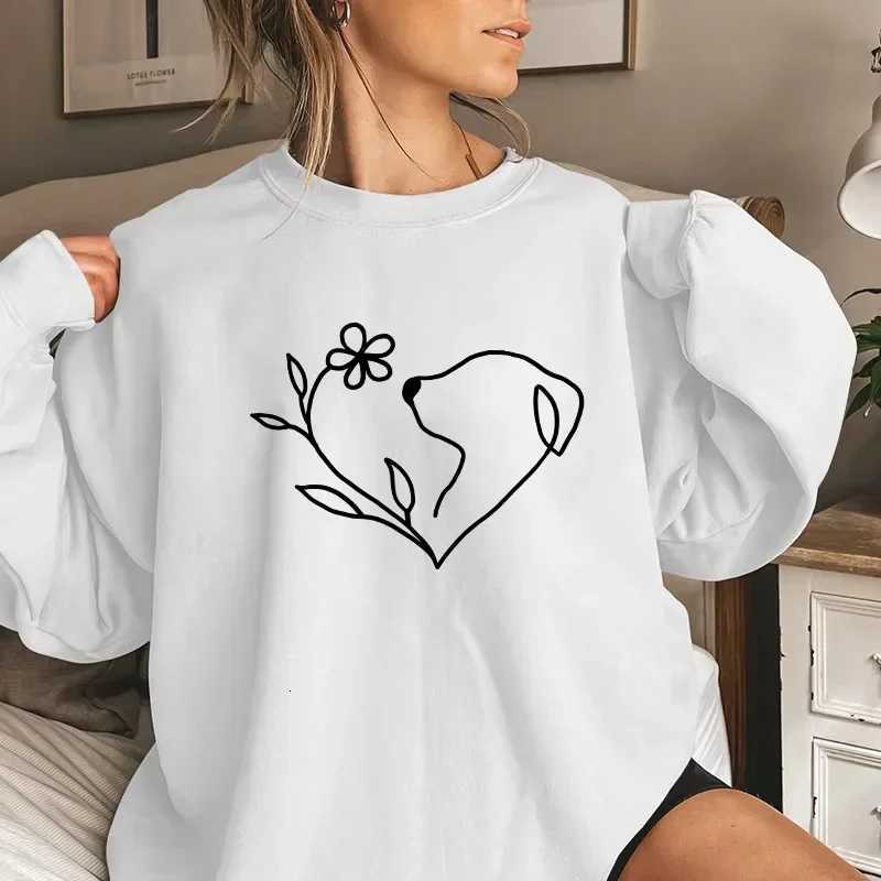 2025 Womens Sweatshirts Print O Neck Tops Casual Daily Autumn Winter Hoodie Pullover Fashion Long Sleeves Women ClothingZ250918