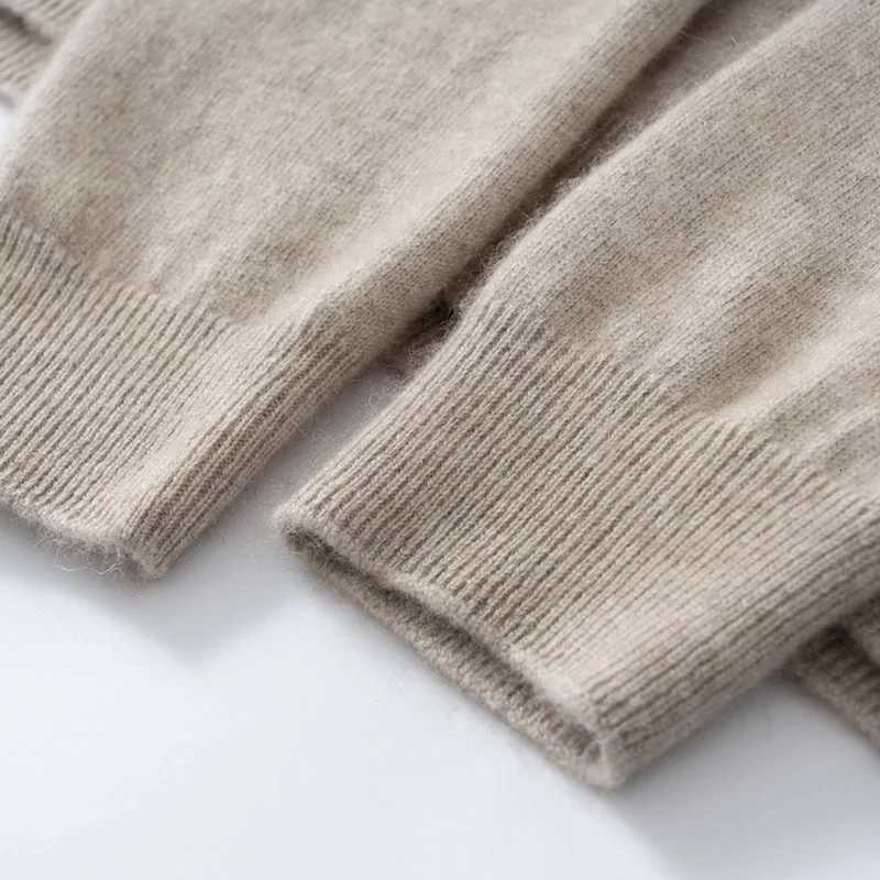 Classic Seamless Men Knitted Cashmere Wool Pullover Leisure Business Sweater Round Neck Ribbed Cuffs High quality SoftWarm TopsZ250918