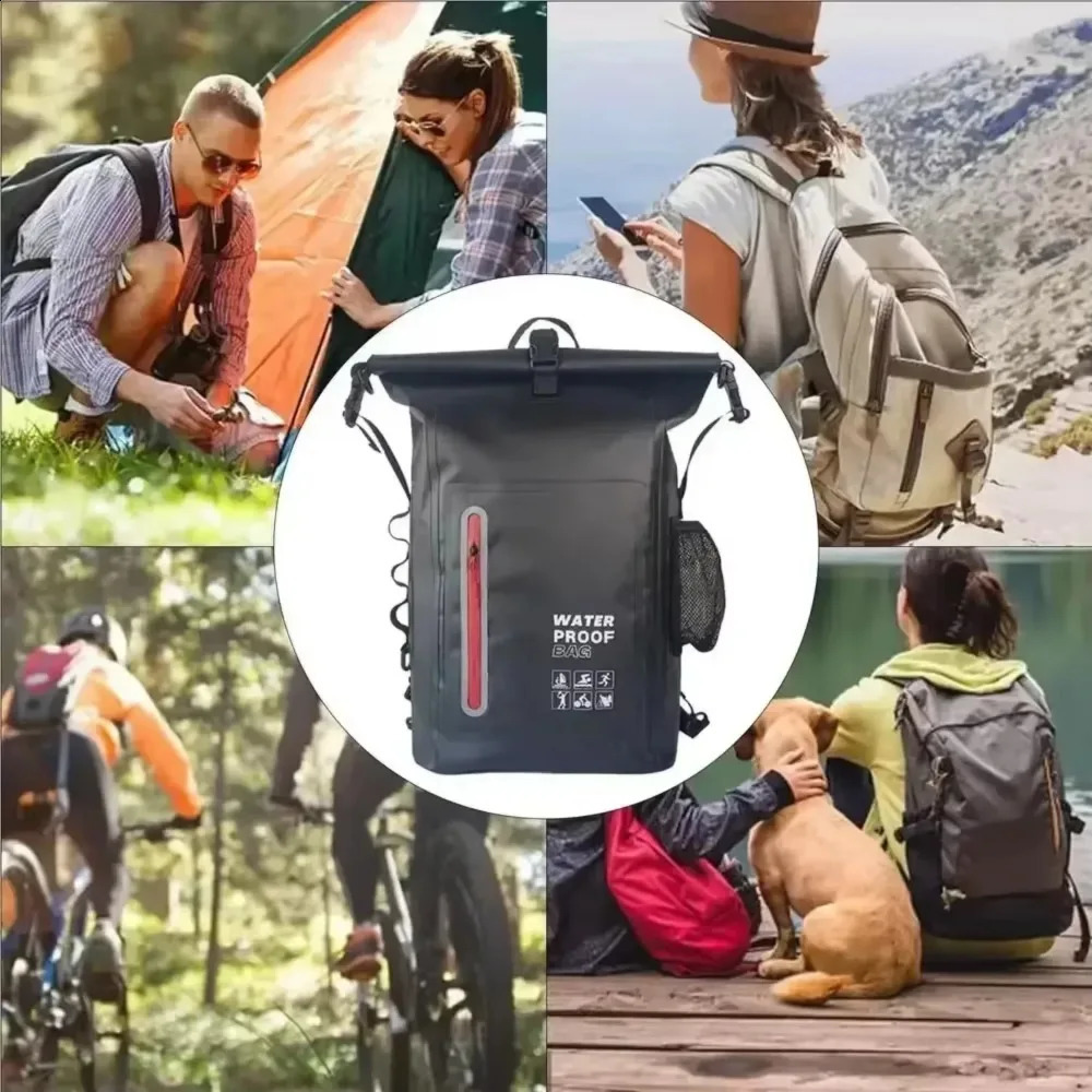 Outdoor Waterproof Backpack 25L Highcapacity Drybag Hiking Bags Back Pack Large Capacity Camping Bag Edc Travel Bag for Men 250918