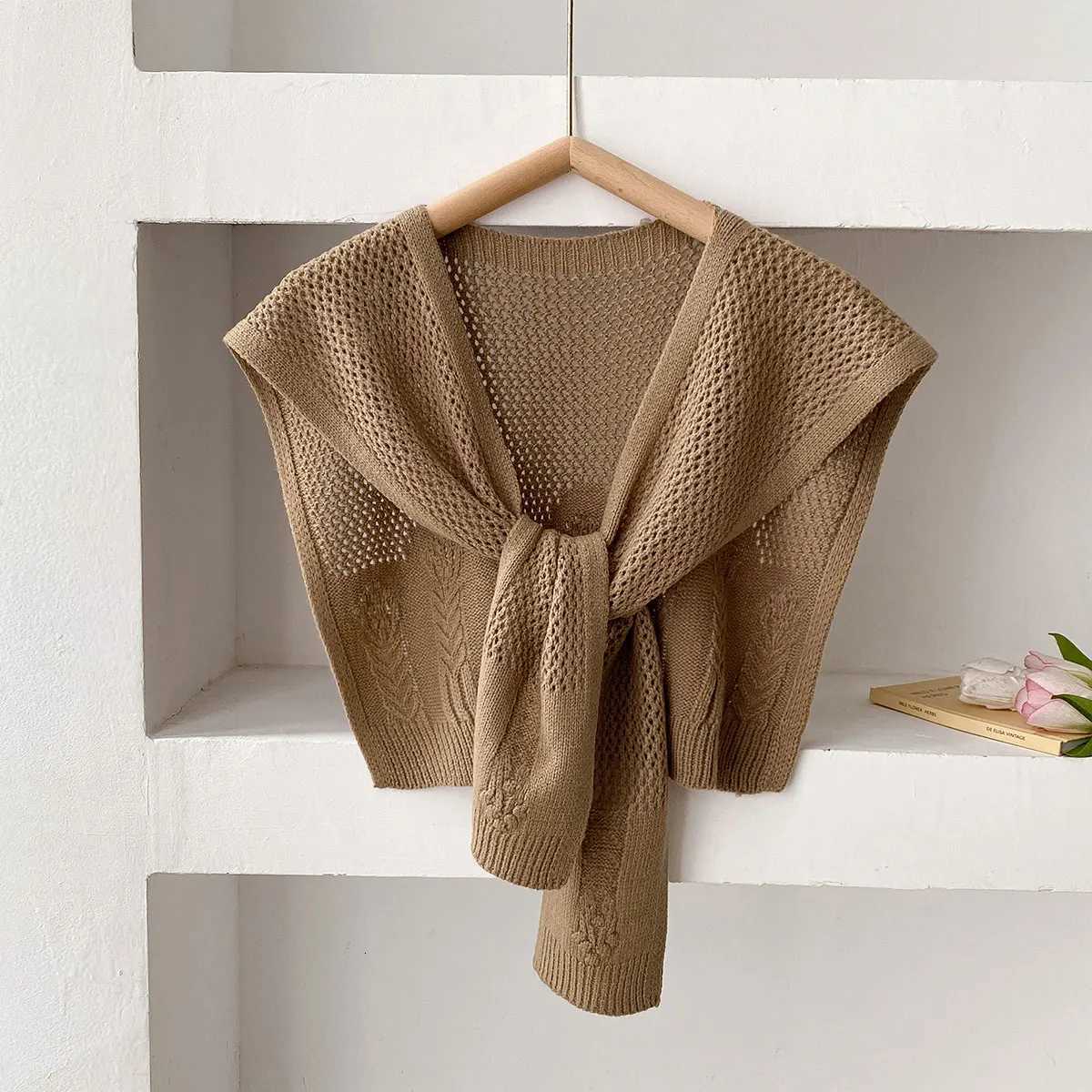 New Solid Color Knitted Shl Scarf Wen Highend Ces With Shirts Fashion Thin Neck Protectors For Spring and Autumn Y250918