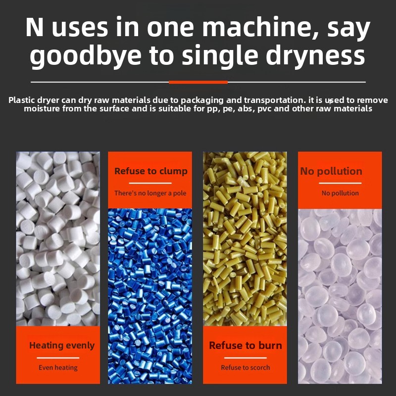 Industrial Plastic Pellet Dryer - Efficient Hopper Dryer for Injection Molding