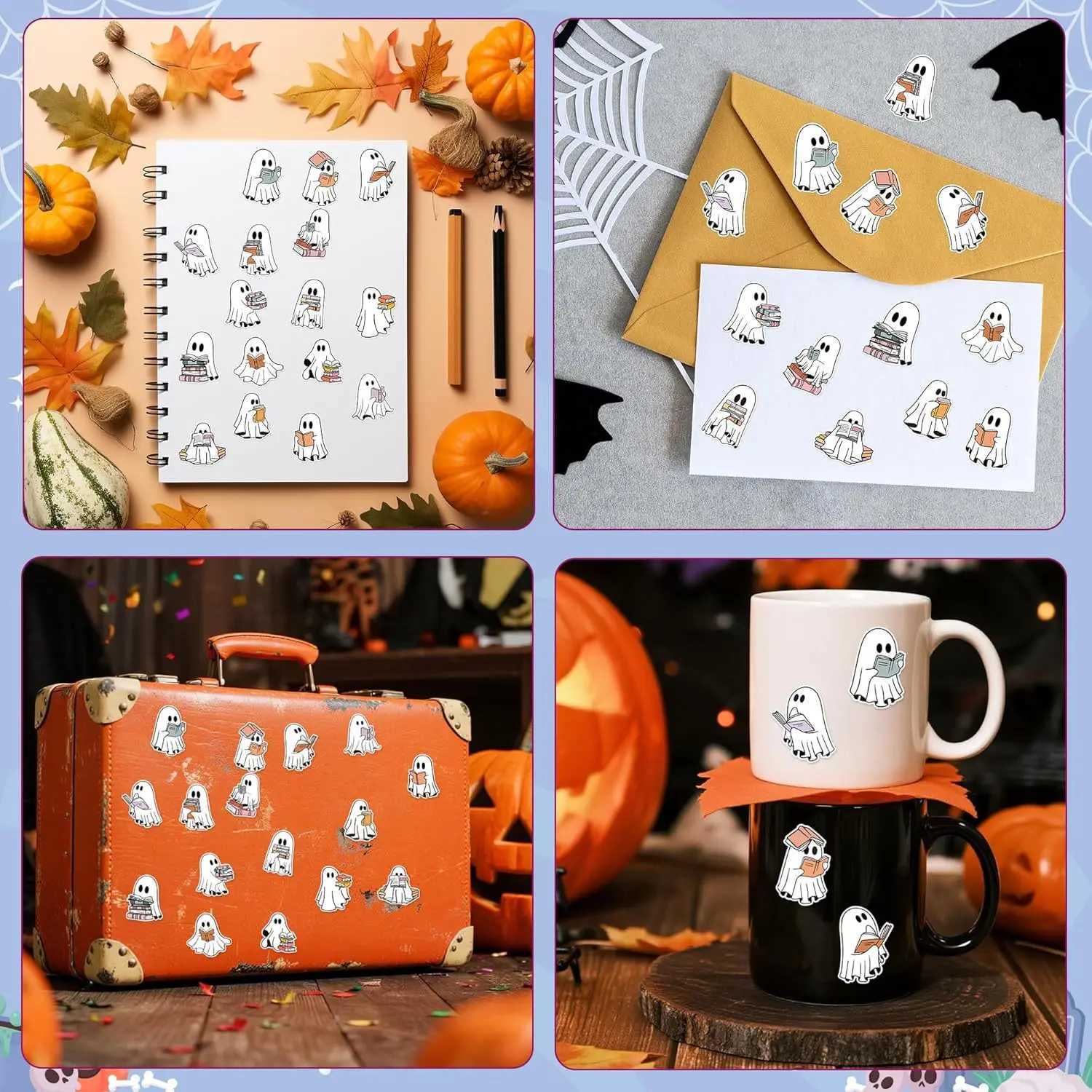 100500pcs Halloween Stickers Party Halloween Gift Wrapping Label Scrapbook Cartoon Stationery Stickers C250918