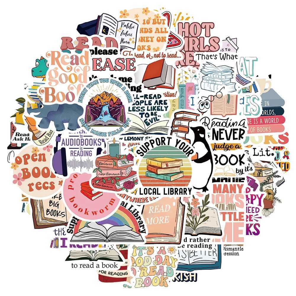 1050PCS Cute Flower Book Reading Stickers Aesthetic DIY Stationery Notebook Bottle Laptop Luggage Guitar Skateboard Car Sticker C250918