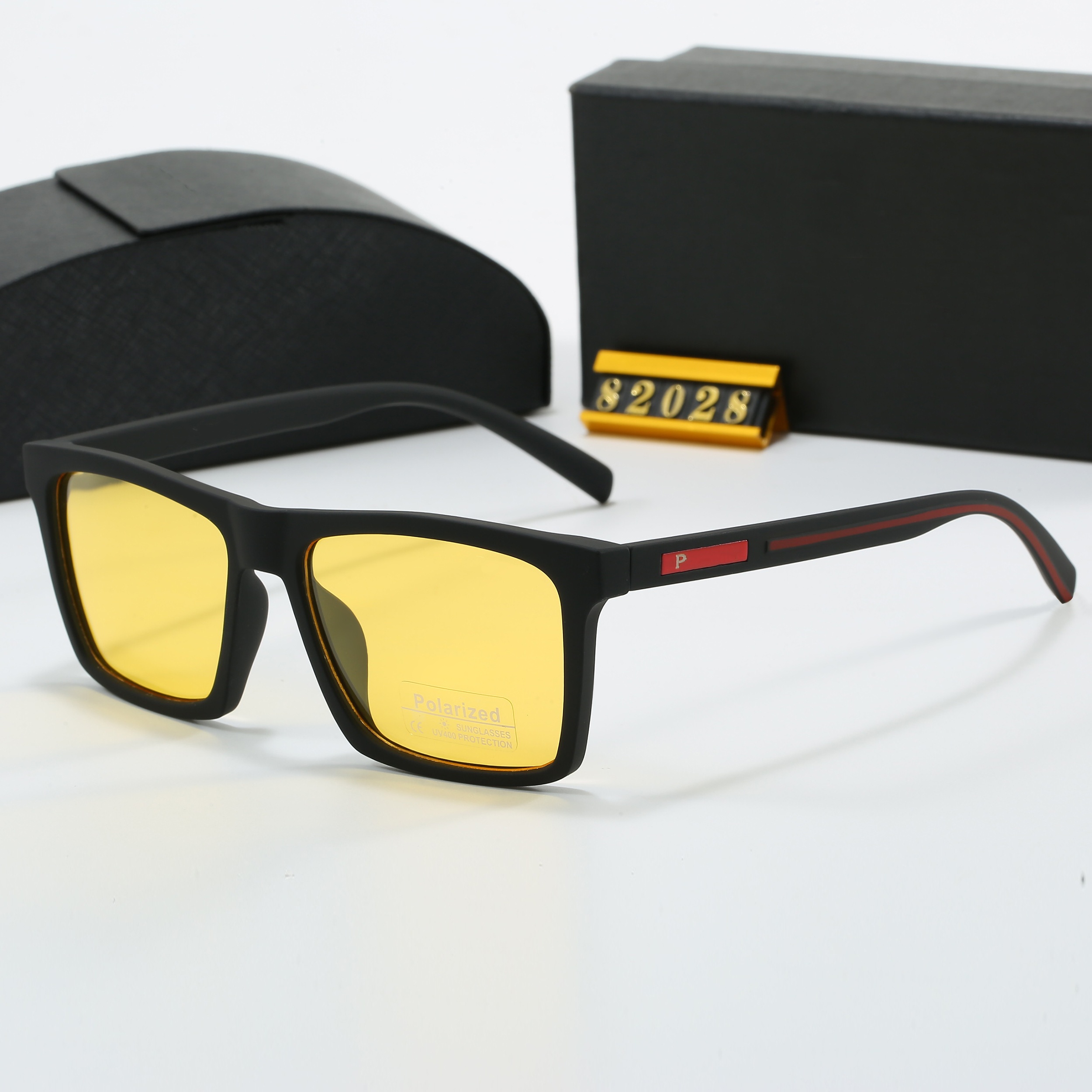 Mens sunglasses outdoor shades women fashion triangle logo luxury full frame sunshade mirror polarized UV400 protection glasses with box AAAAA PR82028