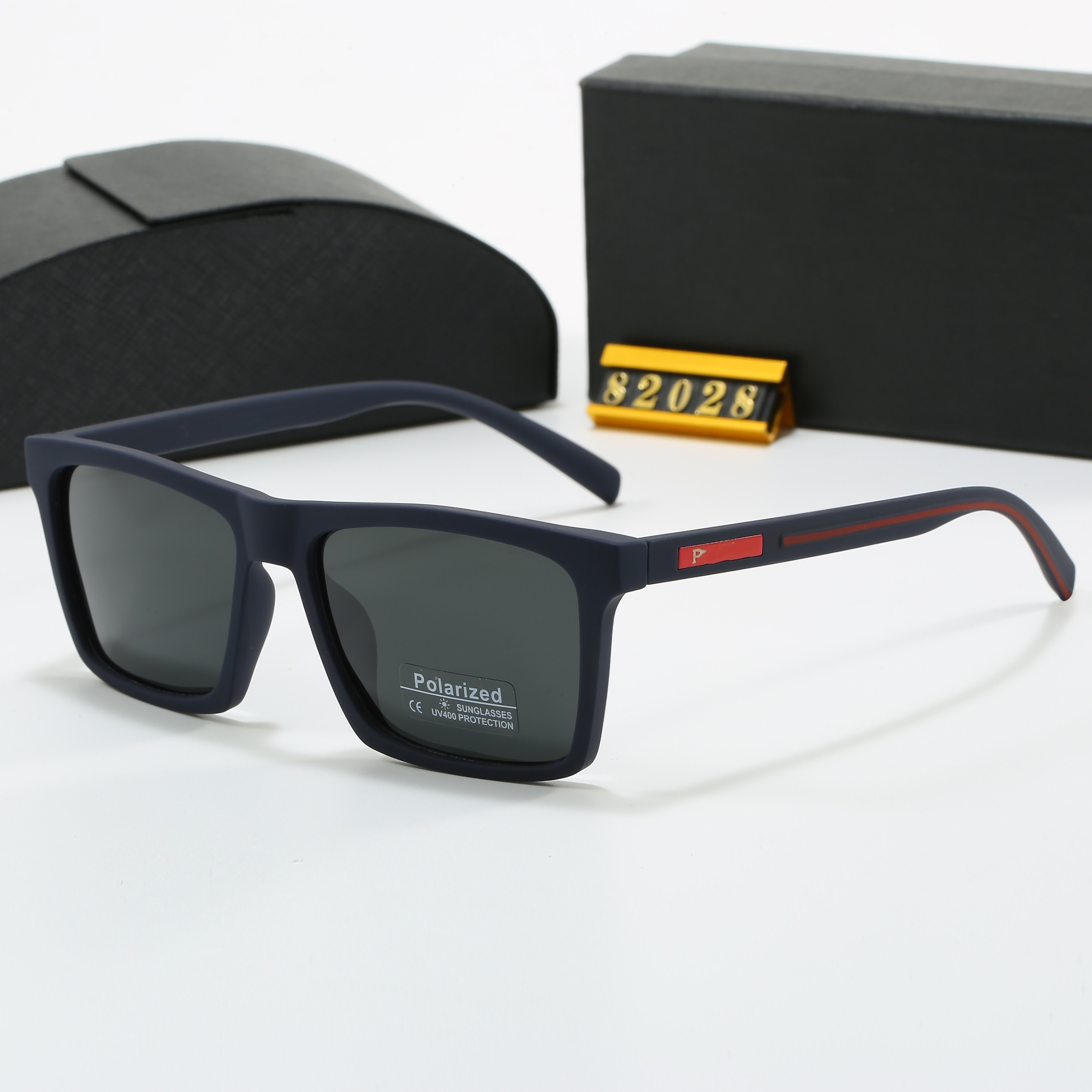 Mens sunglasses outdoor shades women fashion triangle logo luxury full frame sunshade mirror polarized UV400 protection glasses with box AAAAA PR82028