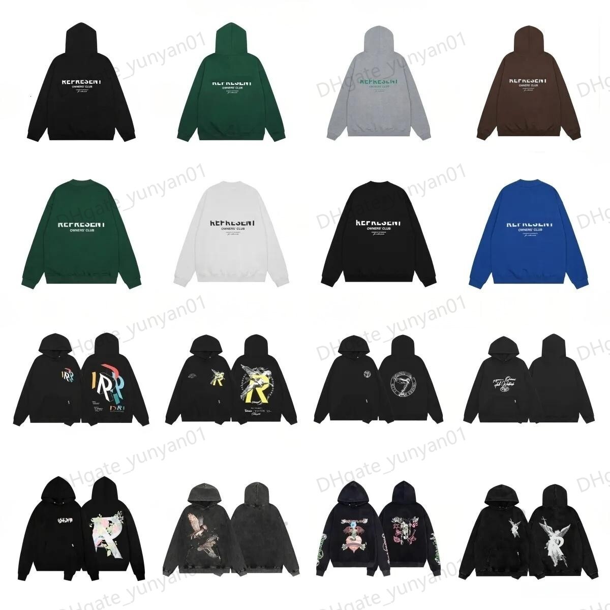 Representhoddie Owners Club Designer Hoodie London Fashion High Street Trendy Mens Women Crewneck Sweatshirt R Print Joggers representtracksuit representor 7B