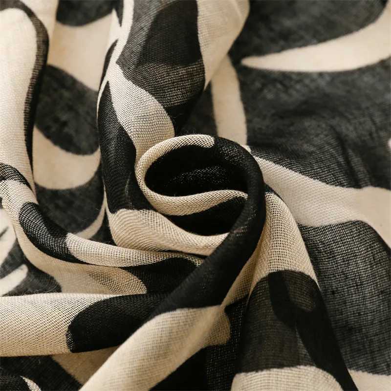 Luxury Wen Scarf Summer Beach Shl Cotton Linen Feeling Tassel Muslim Hijab Wr La Viscose Scarf Y250918